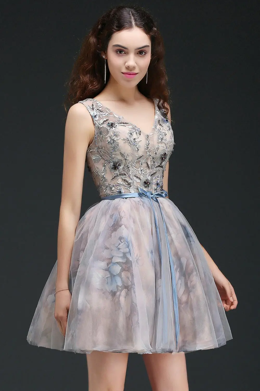 Новое поступление, короткие платья на выпускной, Vestidos De Festa, кружевное платье с вышивкой, а-силуэт, вечерние платья на выпускной, Платья для особых случаев