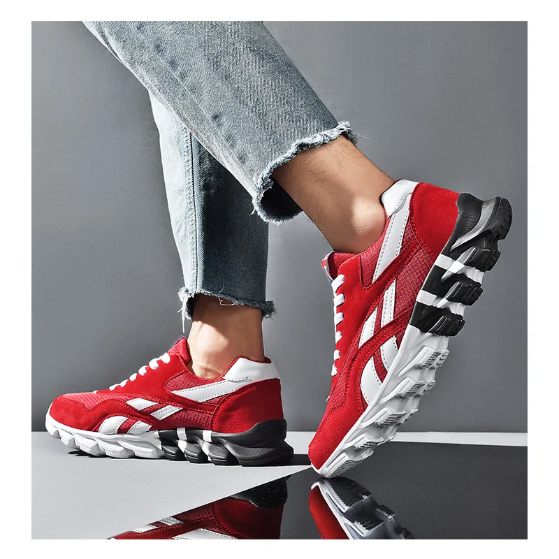 Spring Autumn Sneakers for Men Plus Size 46 Running Shoes Air Mesh Outdoor Sports Shoes Breathable Shoes Man White Black Blue