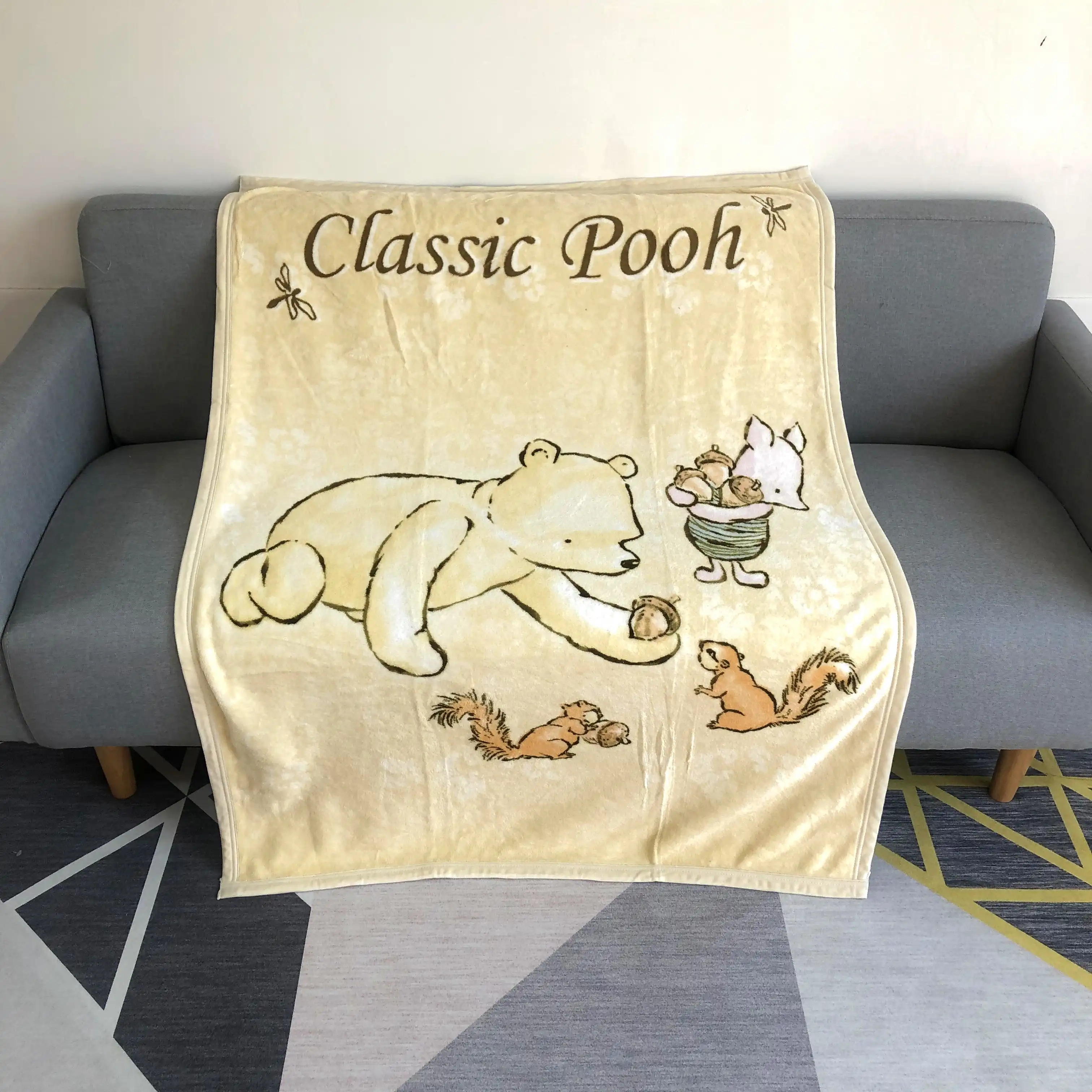 accogliente Woisttop per divano o letto coperta in peluche 3D con stampa di tigre bianca per la casa morbida calda e sfocata 