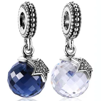 

Original Light Of The Moon Zirconia Pendant Beads Fit 925 Sterling Silver Bead Charm Bracelet Bangle DIY Jewelry