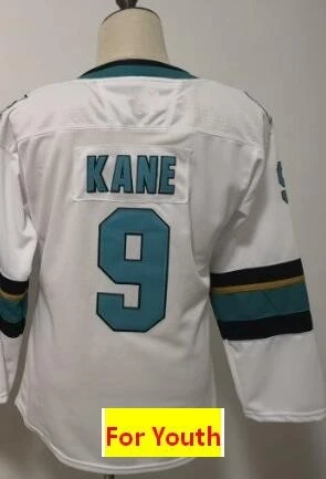 Все Прошитые Молодежные Детские трикотажные изделия Brent Burns Erik Karlsson Joe Thornton Logan от кутюр Joe Pavelski Evander Kane - Цвет: Хаки