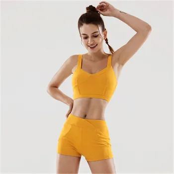 

Women's Sportswear Running Fitness Breathable Sports Bra Quick-drying Shorts Sporty Woman Set