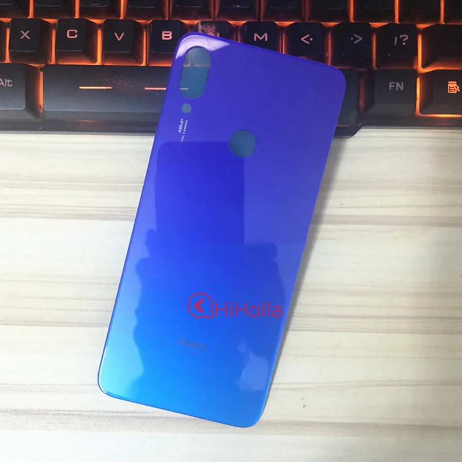 Для Xiaomi Redmi Note 7 задняя крышка батарейного отсека задняя дверь Корпус чехол Redmi Note 7 Pro Крышка батарейного отсека Note7 Замена задней панели