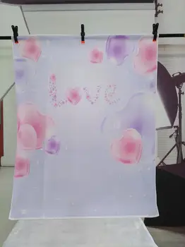 

Flash Deal!!! Photography Background For Manicure Valentine's Day Wedding Backdrop Photography Balloon Wallpapers