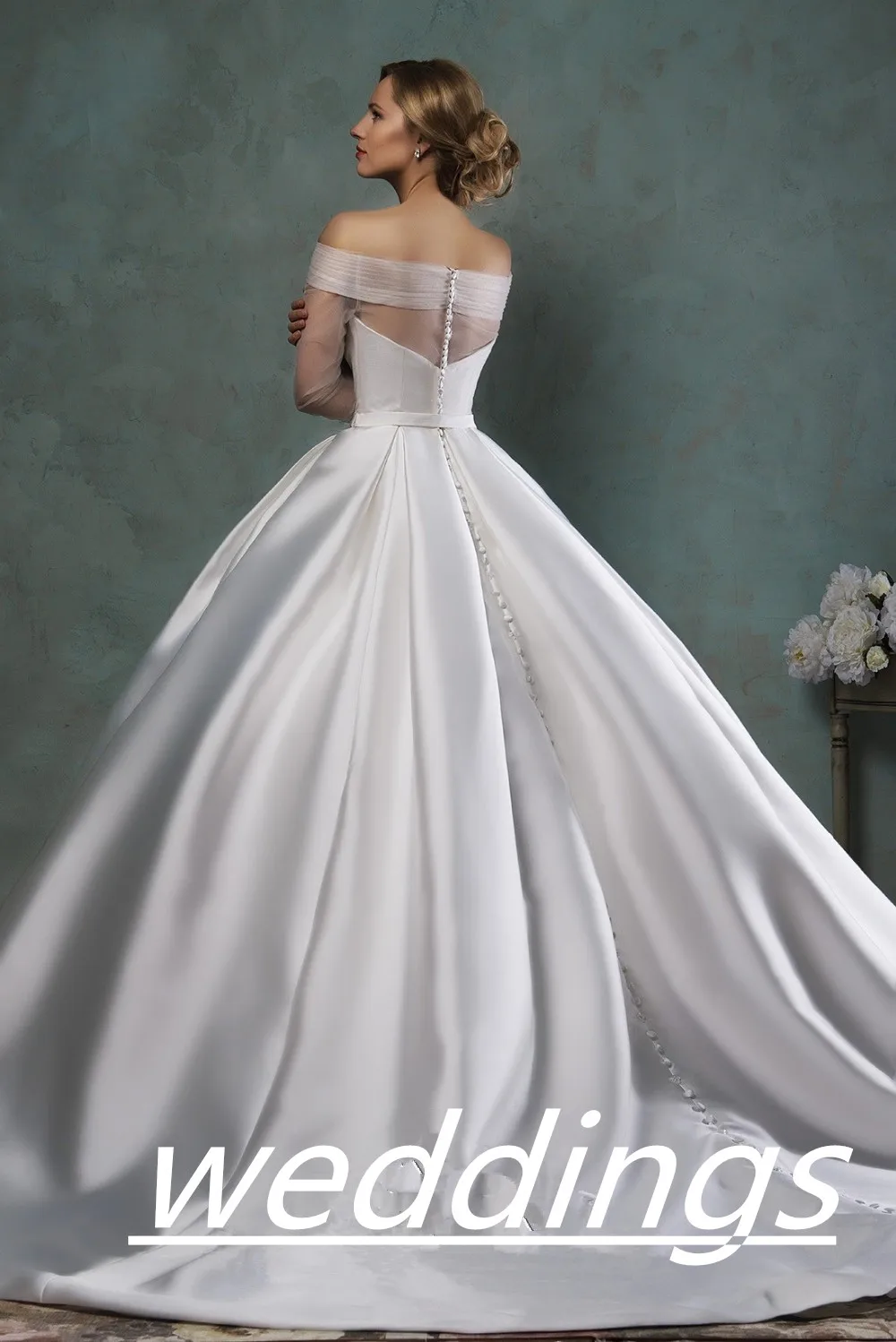 Свадебное платье из сатина с вырезом лодочкой на заказ vestido de noiva, дизайн,, платья для матери невесты