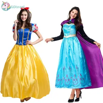 

Purim Halloween Party Fairy Princess Queen Costume Movie Character Dress stage costume European and American Snow Queen costume