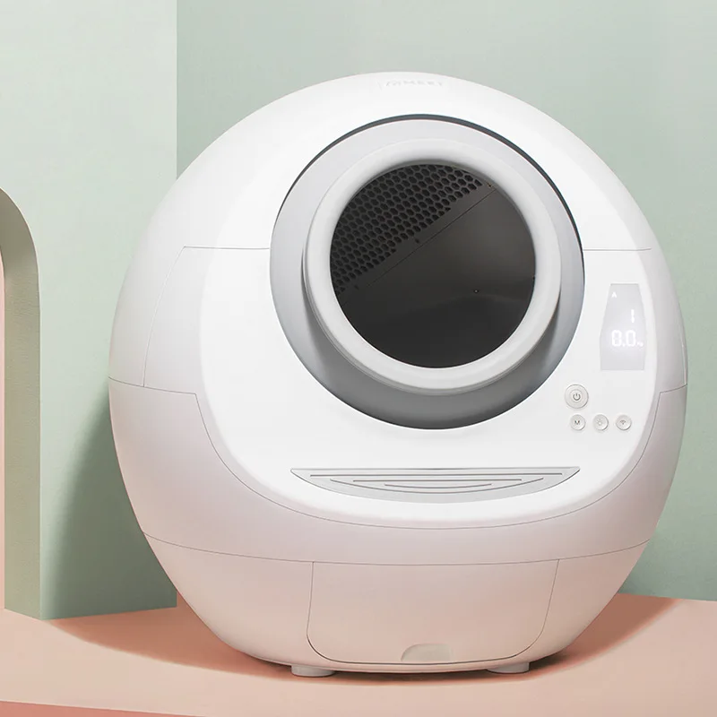 

Cat Toilet Automatic Self Cleaning Litter Box Smart Closed Cats Sandbox Rotary Training Detachable Bedpan Pets Accessories