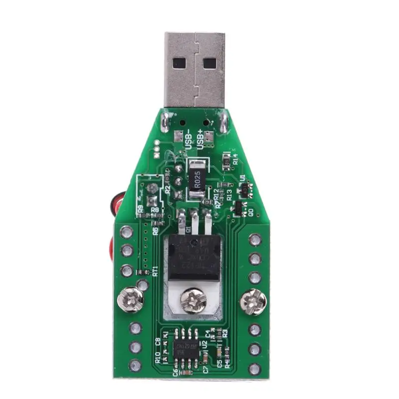 RD 15 Вт промышленный электронный нагрузочный резистор USB интерфейс разрядка Емкость батареи тестовый метр с вентилятором регулируемый ток