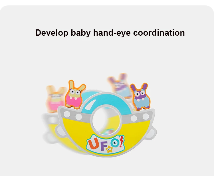 Alien Balance деревянный блок игрушки для детей старше 3 лет Раннее Обучение укладки высота Монтессори игрушки