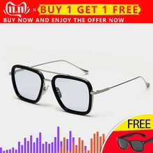 HGE-H, поляризированные солнцезащитные очки, мужские, Мстители, 3, Железный человек, квадратные очки, оправа, Человек-паук, Эдит, солнцезащитные очки, UV400