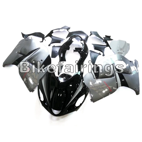 Полный комплект обтекателя Для Suzuki GSXR1300 Hayabusa 1997-2007 98 99 00 01 02 03 04 05 06 ABS Мотоциклетный кузов блеск для губ серебристый, черный