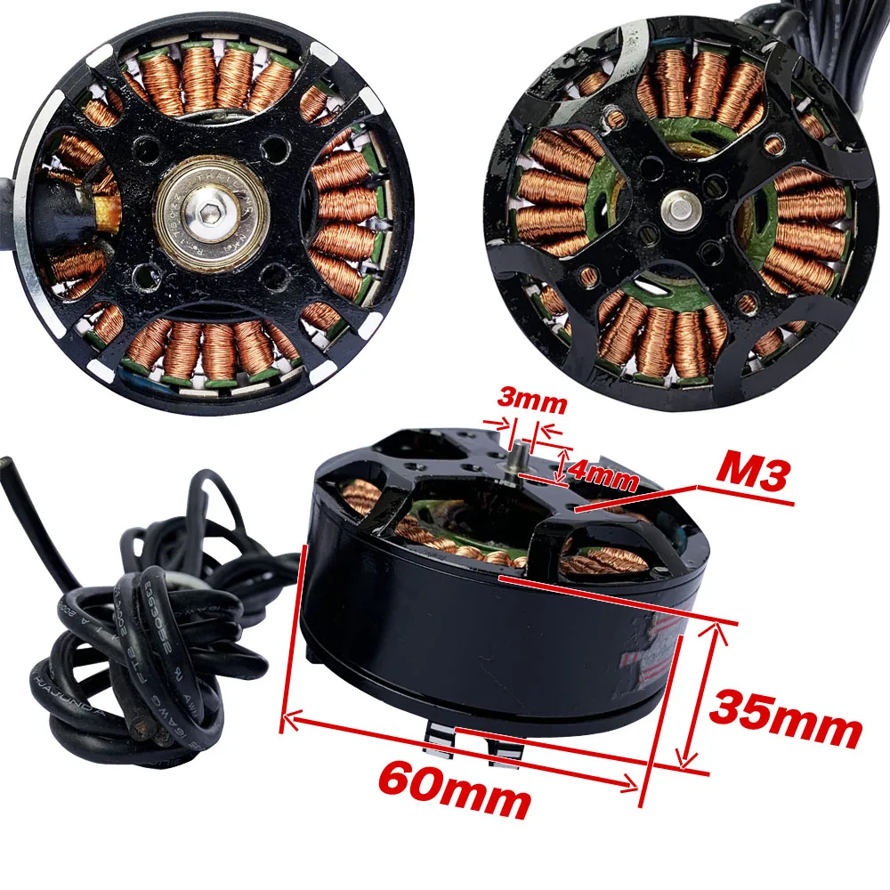 W6035 (5215) многовинтовой бесщеточный двигатель Многоосный для защиты растений