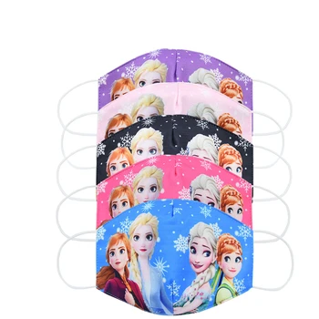 

Original 2020 Frozen 2 Kids Cotton Masks Disney Princess Anna Elsa Anime Figures Face Mouth Protection Masks Gifts for Girls