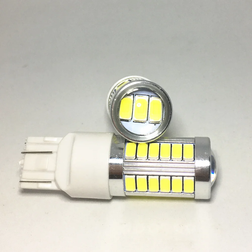 

2pcs Car Tail Bulb Brake Lights LED 1156 BA15S P21W 1157 P21/5W BAY15D 7443 33smd Reverse Lamp Daytime Running White yellow 12V