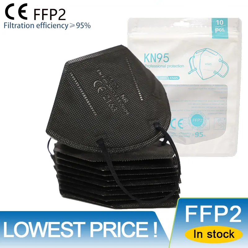 ¡Precio más bajo! Mascarilla Facial reutilizable de 5 capas, máscara respirador para la boca KN95, CE FFP2