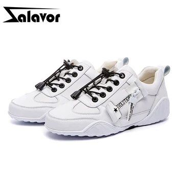 

ZALAVOR New Spring Feminino Shoes Women Real Leather Solid Color Flats Shoes Casual Women Shoes Sneakers Size 35-39