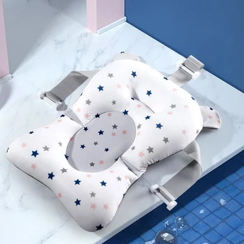 Baby Bath Mat Newborn Baby Shower Bath Safety Support Baby Bath Cushion Tub Pad Non-Slip Seat Suspension Net Floating Mat 5