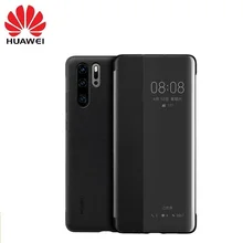 Умный чехол с окошком huawei, откидная крышка, кожаный чехол для телефона huawei P30 P30pro