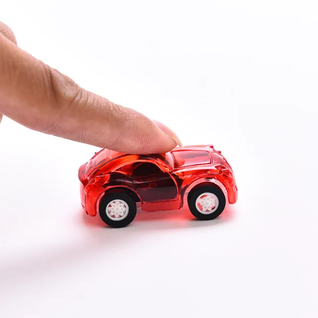 5Pcs/lot Pull Back Mini Car Kids Birthday Party Toys Transparent Inertial Broken-resistant Funny Car Model for Boys or Girls 3