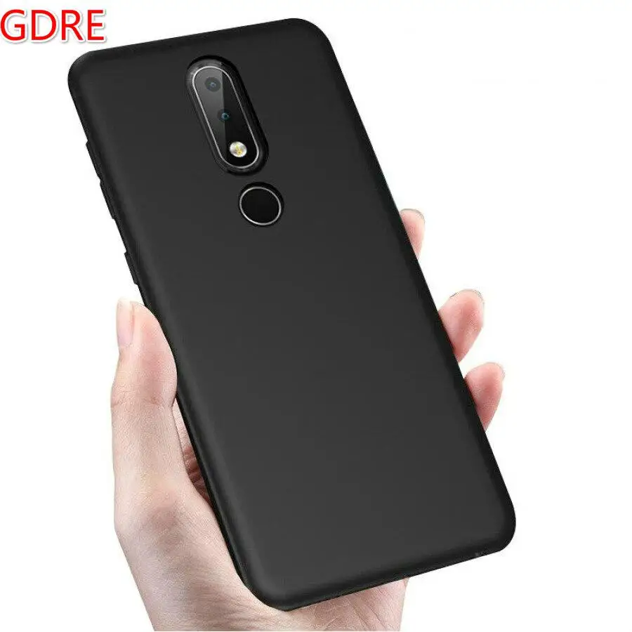 Матовый чехол из ТПУ для Nokia 2 1 3 5 6 7 8 черный X5 X6 plus Мягкий защитный телефона |