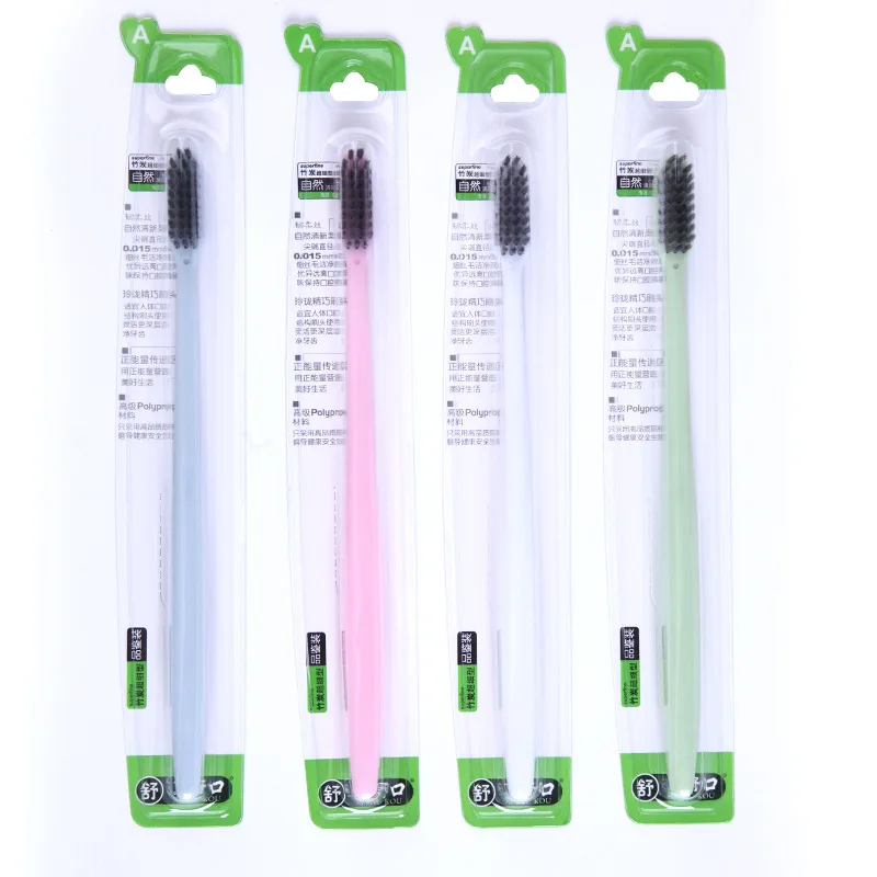 

Do shu Mouth Small Head Soft Bristle Bamboo Charcoal Toothbrush Manufacturers Wholesale Stall Toothbrush Life Commodity Toothbru