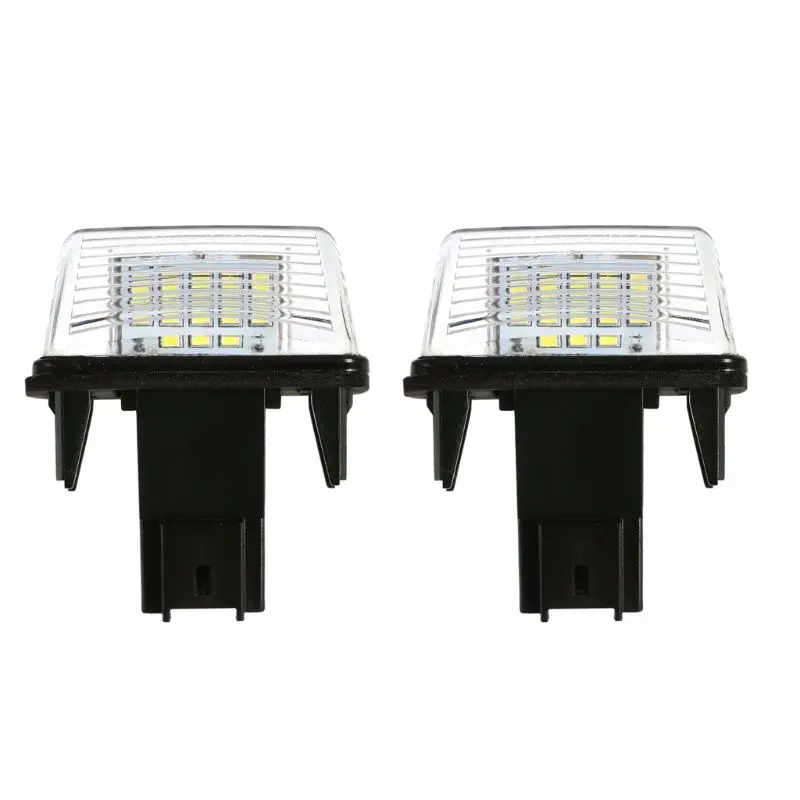 12V автомобильный 18 светодиодный фонарь освещения номерного знака Лампа для освещения номерного знака для Citroen C3/C4/C5/C6 peugeot 206/207/307/308 qyh