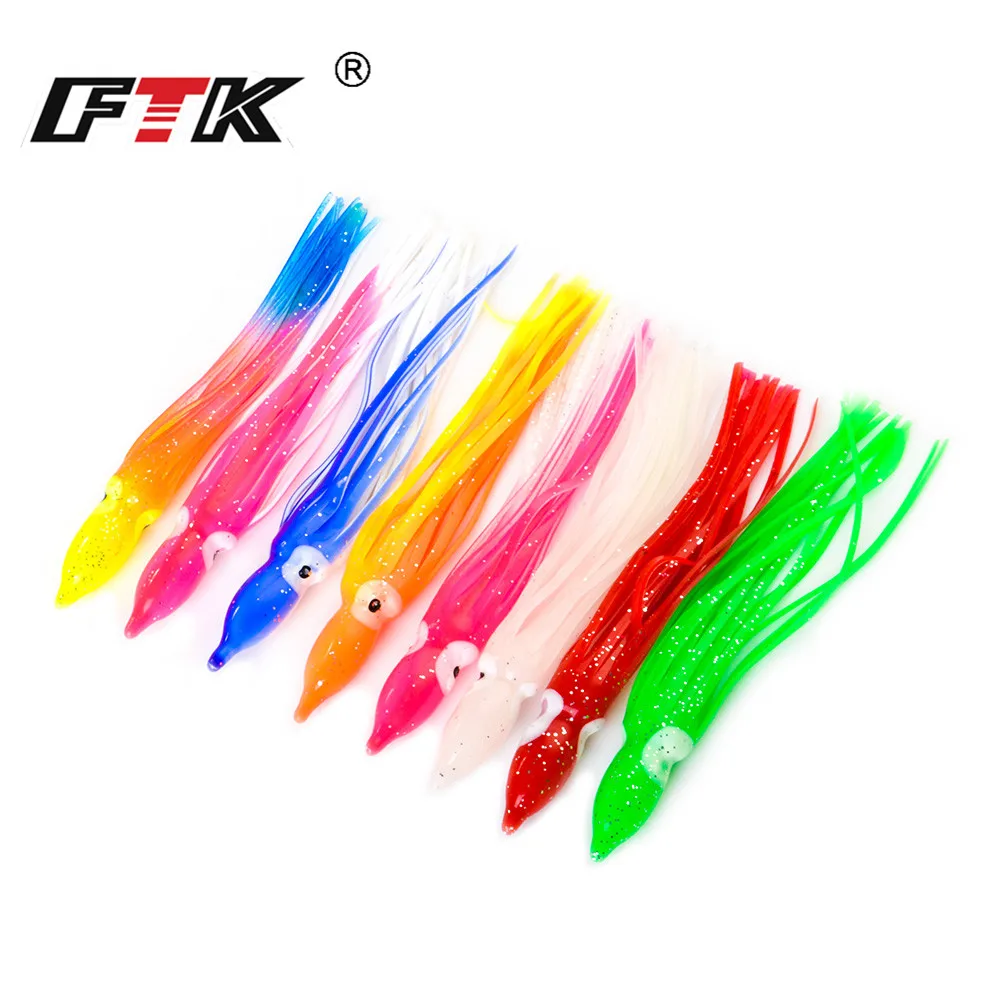 5 pezzi/pacco lampade luminose per calamari da pesca, ganci