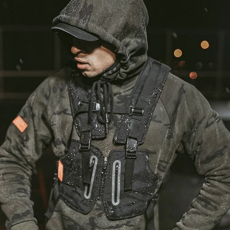 

Military Tactical Vest Army Style Hip hop Waistcoat Gym Vest Reflective Working Clothes Outdoor Sport Cycling Fishing Vest