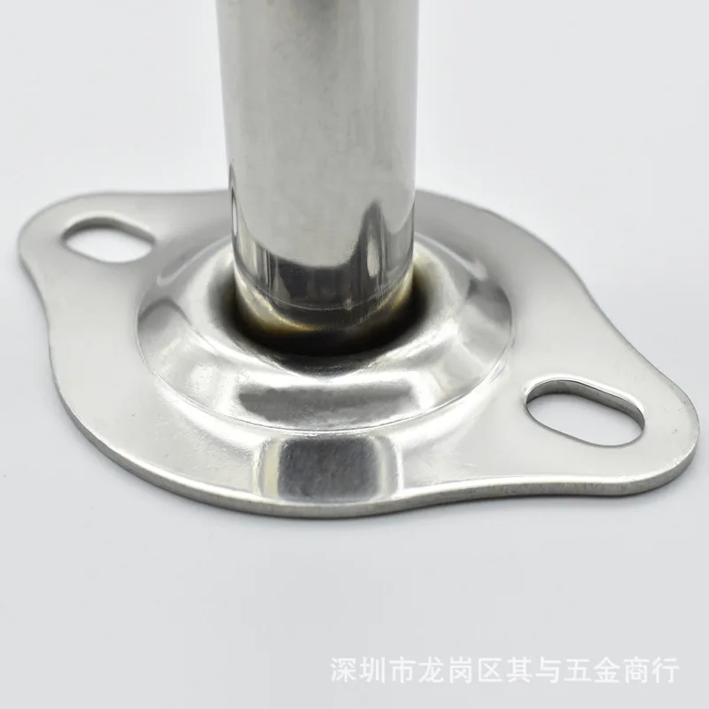 Manufacturers Direct Selling Thick Stainless Steel Bracket Balcony Fixed Clothing Rod Hanging through Flange Base Clothes Rack A