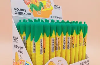 

creative corn automatic pencil lead cartoon school gift Mechanical Pencil lead core 0.5mm writing pen promotion pen 60pc/lot