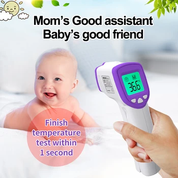 

Thermometer gun Infrared Temperature Non-Contact Digital Infrared Temperature Gun 32-42℃(89-107℉) with Backlight (Purple)