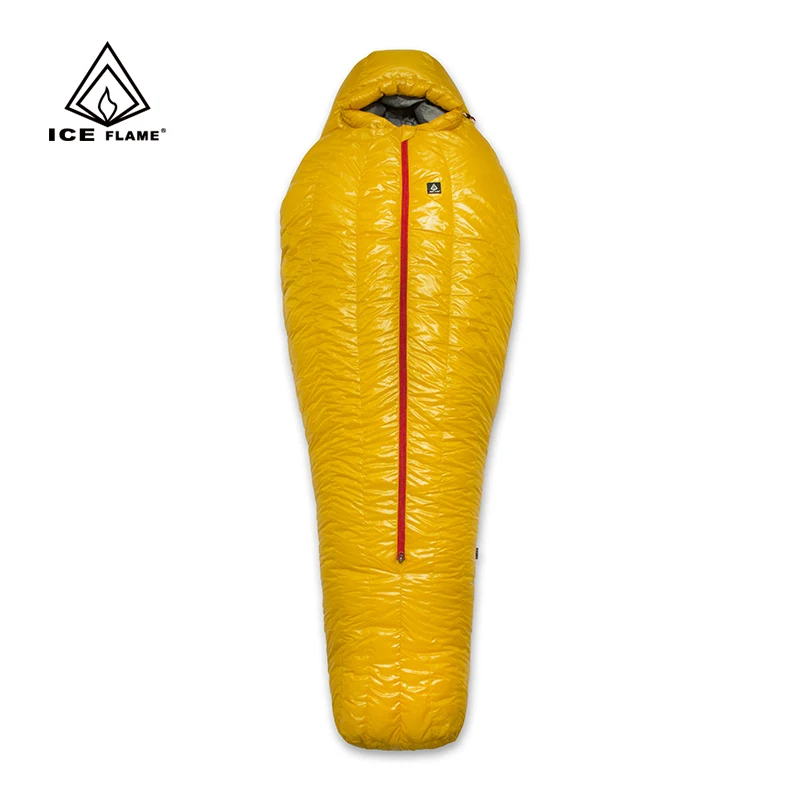 Ice Flame 20D Ultralight 90 White Duck Down Sleeping Bag Winter Mummy