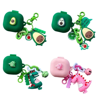 

Avocado Dinosaur Anti-fall Dust-proof Protective Cover Silicone Case for S-AMSUNG Galaxy-Buds live Wireless Earphone