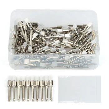 

100 Pcs/Box Colorful Dental Lab Nylon Small Latch/Taper Polishing Prophylaxis Soft Brushes With 0.2cm Brush Head Diameter