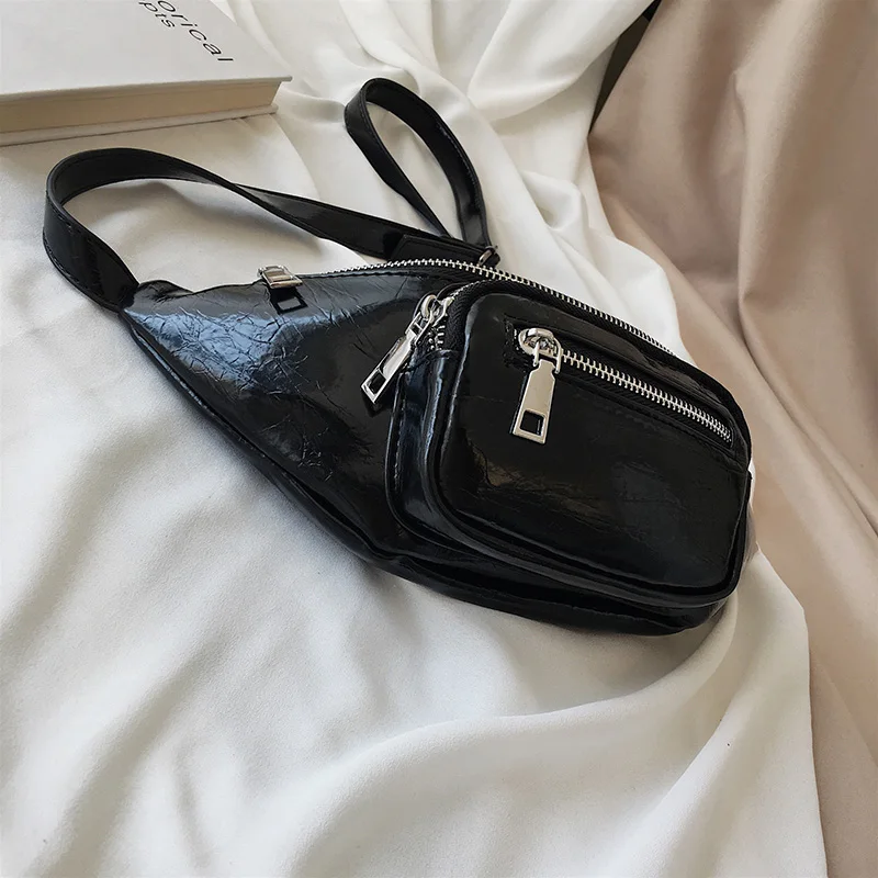 Черная поясная сумка Beltbag Женская Высококачественная поясная сумка белая сумка через плечо на молнии Hanche Bumbag Женская модная нагрудная сумка