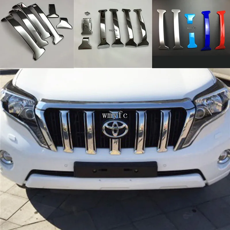 Для Toyota Land Cruiser Prado 150 FJ150 хромированный ABS передний сетчатый чехол для решетки