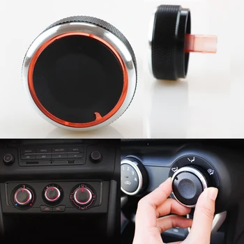 

2 PCs air conditioning Interior styling car knob ABS plastic cover sticker for KIA RIO K2 KXCROSS RIO 2019 accessories