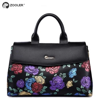 

HOT Genuine Leather Shoulder bag ZOOLER 2019 luxury handbags women bags designer High quality tote bags bolsa feminina #2586