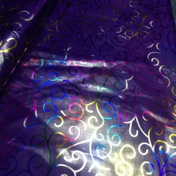 

Purple gold line african bazin 2019 african cotton fabric 5yards jacquard dress fabric orange riche brode getzner cheap newest