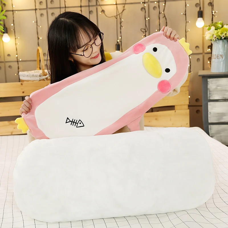 45-100CM Soft Big Penguin Plush Toys Stuffed Cartoon Animal Doll Sleep Pillow Fashion Toy for Kids Baby Lovely Christmas Gifts
