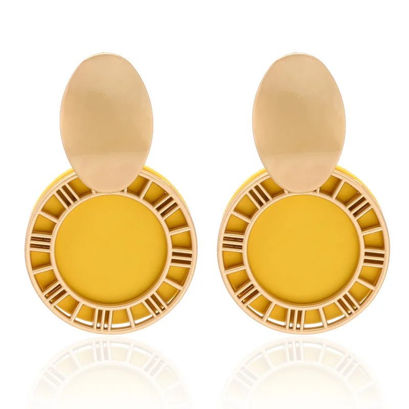 Pendientes Mujer Moda Earing Европейская и американская мода новый Римский цифровой ретро