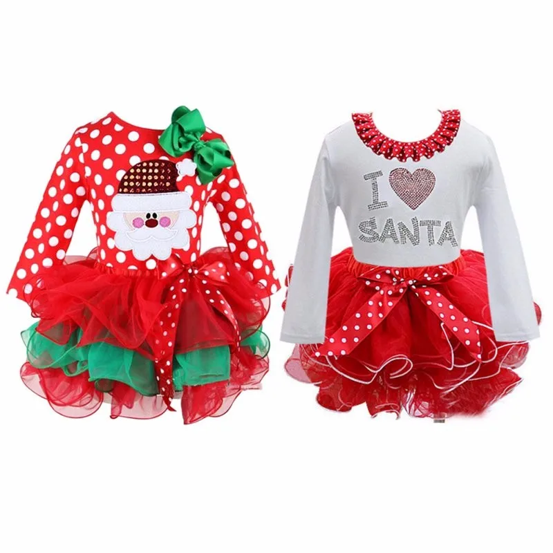 

Girls Dress Christmas Costumes Long Sleeve Princess Dresses Kids Party Clothing Winter Princess dresses