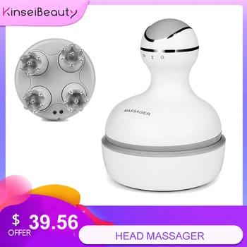 

Electric Handheld Head Massager Full Body Scalp Neck Vertebra Back Muscle Relax Deep Tissue Massage Waterproof Health Care tool