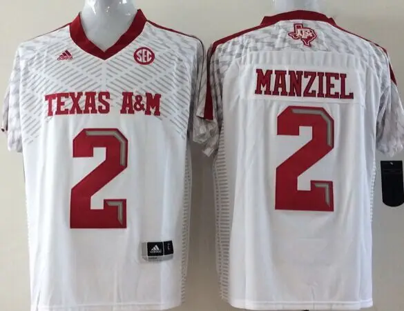 Синий Stitiched, Texas A& M Aggies, Jonny Manziel, VON MILLER, Ricky Seals Jones Jersey - Цвет: Синий
