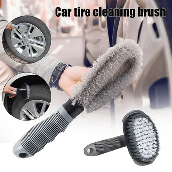 

Steel and Alloy Wheel Cleaning Brush Rim Cleaner for Car Motorcycle or Bicycle Tire Brush Washing Tool NJ88
