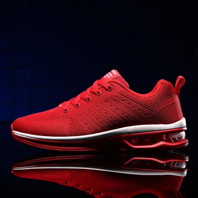 

New Men Running Shoes Lightweight Sneakers Men Breathable Sport Walking Shoes Fashion Soft Jogging Red Sneakrs Zapatillas Hombre
