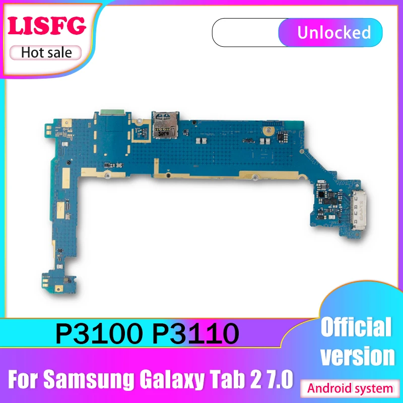 Полностью рабочий 100% разблокированный для Samsung Galaxy Tab 2 7 0 P3100 P3110 материнская плата