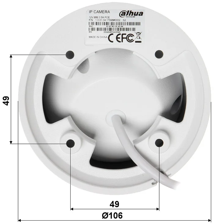 Оригинальная английская DH IPC HDW4431EM ASE dahua металлический корпус H.265 Встроенный