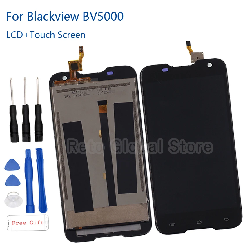 

100% Original Blackview BV5000 5.0" LCD Display Touch Screen 1280X720 Digitizer Assembly replacement For Blackview BV5000 Tools
