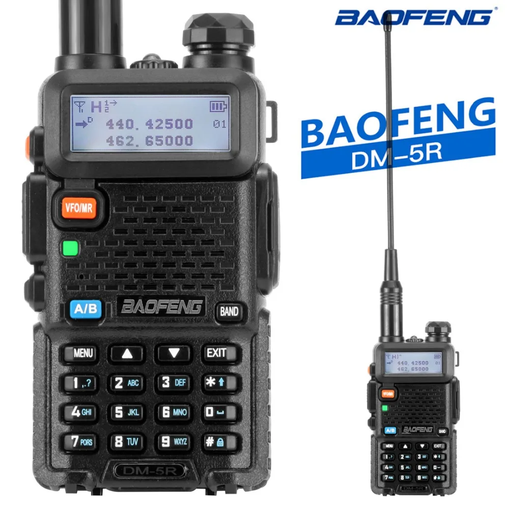 Baofeng DM-5R Tier1 Tier2 цифровая рация DMR Двухдиапазонная DM 5R Dual Time slot двухстороннее радио DM5R радио коммуникатор